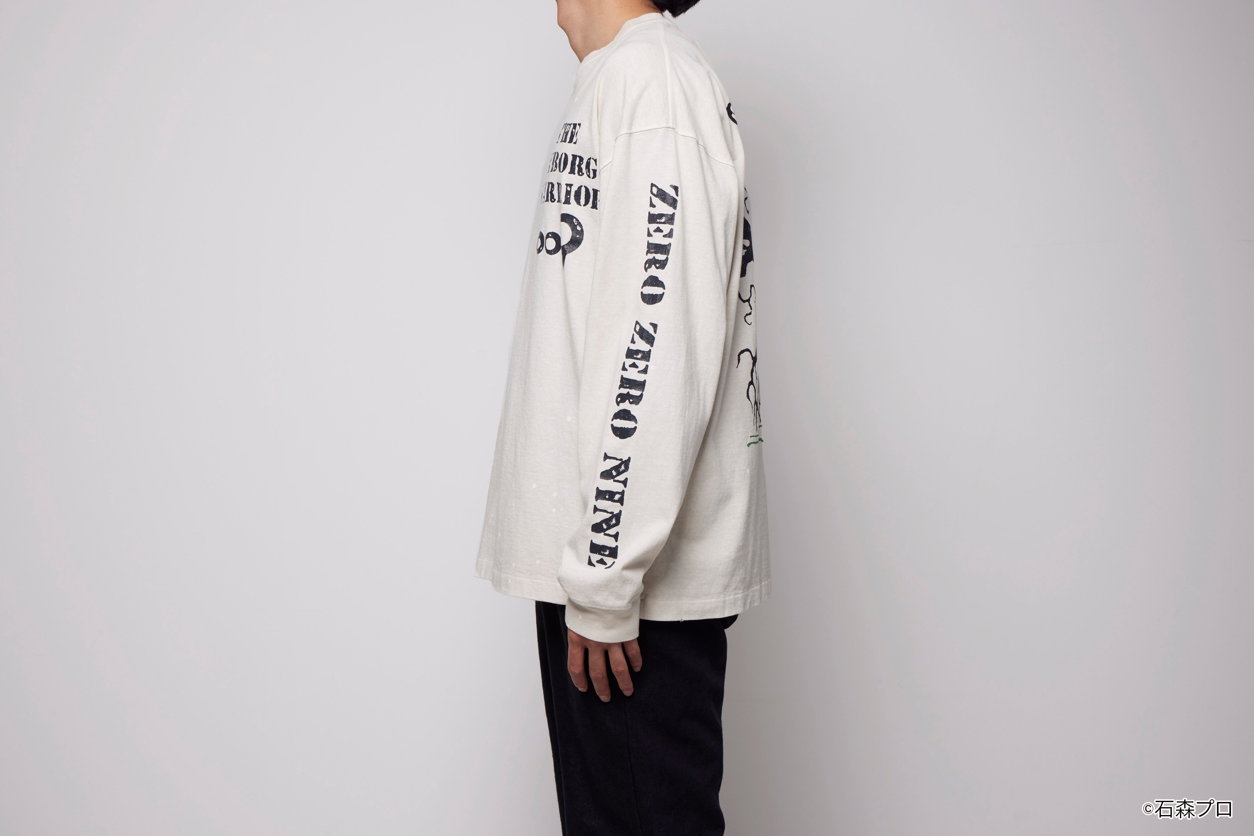 CYBORG009 LONGSLEEVE (Wood Pattern)/TSCM23SM007