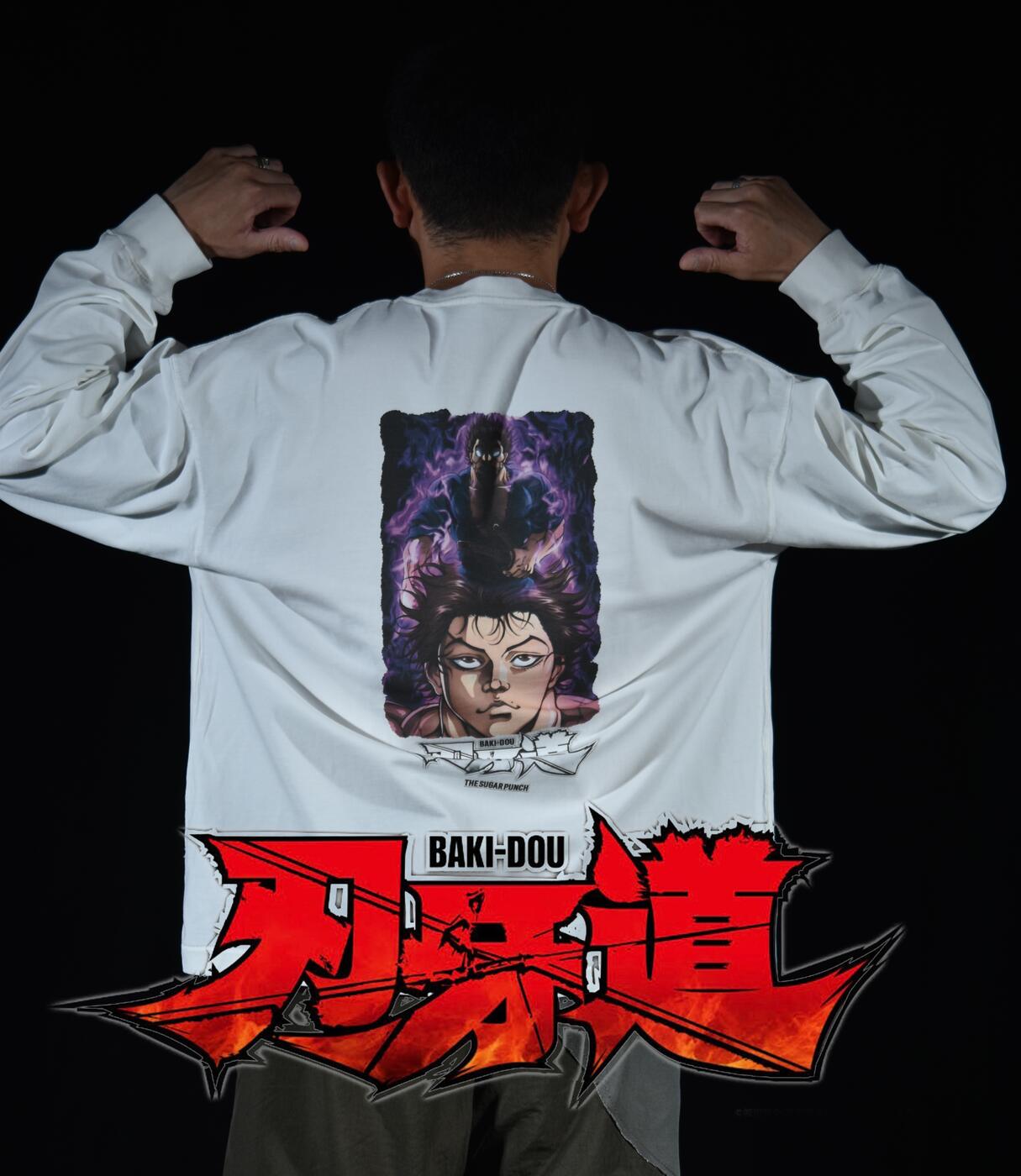 Model wearing the Baki-Dou back print